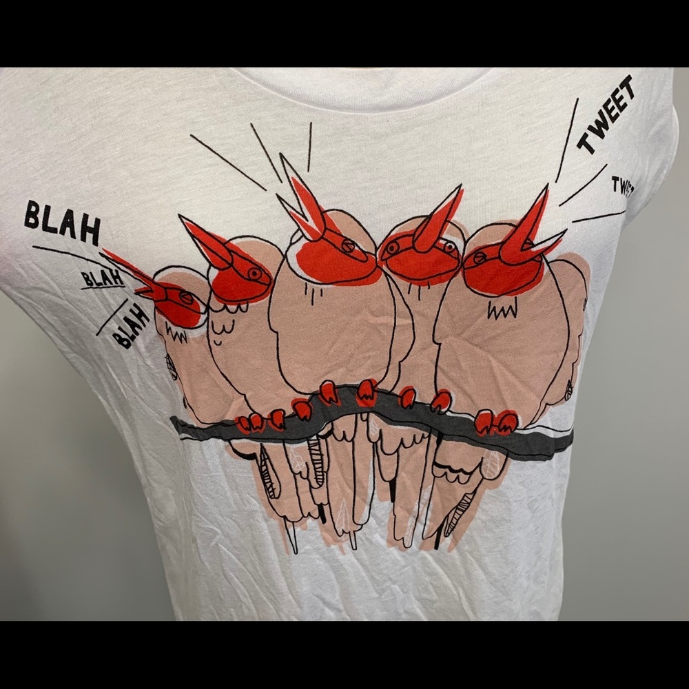 Rebecca Minkoff Tweet Sleeveless Tee - Picture 6 of 10